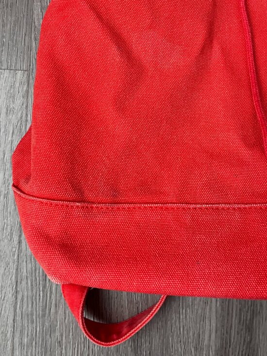 BAGGU Orange Canvas Backpack – Casual Drawstring Daypack main image 7